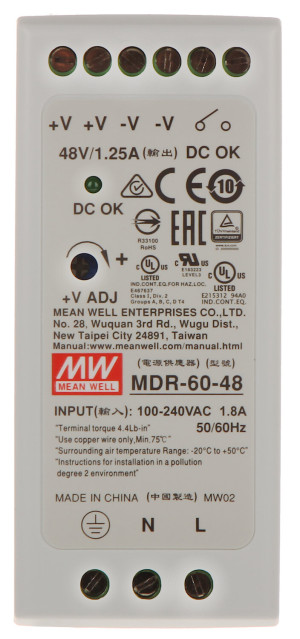 Zasilacz impulsowy MDR-60-48