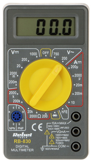Miernik uniwersalny RB-830 REBEL Tools