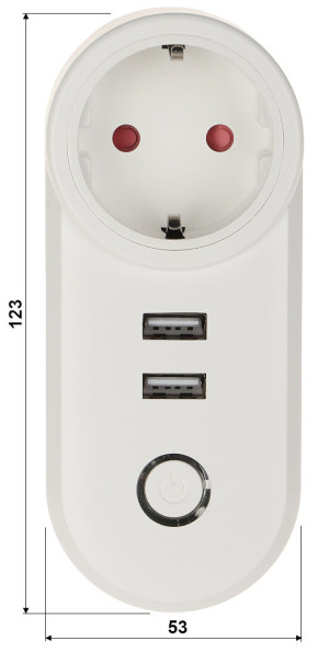 Inteligentne gniazdo elektryczne ATLO-P1U2-TUYA Wi-Fi, Tuya Smart