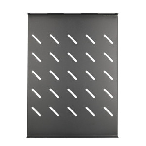 Extralink 1U 350mm Czarna | Półka | 19", mocowana punktowo, do szaf o głębokości 600mm