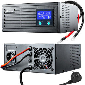 Extralink Piorun 1500VA/1200W | Inwerter | Czysta sinusoida, napięcie akumulatora 12V/24V DC