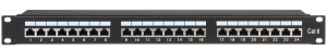 Patch panel RJ-45 PP-24/RJ6-C/FTP-S