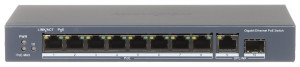 Switch PoE DS-3E0510P-E 8-portowy SFP Hikvision