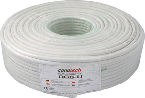 Kabel koncentryczny RG6-U 1mb