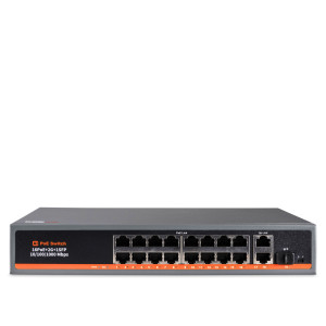 Switch PoE KEEYO LV-V-SP162 16x PoE 2x Uplink