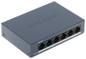 SWITCH POE DS-XS0106-P 4-PORTOWY Hikvision