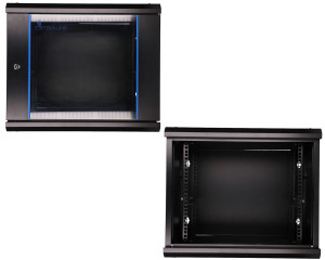 Szafa RACK Extralink 9U do złożenia 600x450 montowana na ścianie Czarna