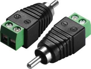 Wtyk CINCH RCA skręcany