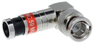 Wtyk kompresyjny kątowy BNC-WK/ZAC-RG59