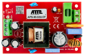 Zasilacz sieciowy SMPS 55V 1,7A 90W ATTE APS-90-550-OF