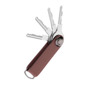 Organizer na klucze męski skórzany na 2-7 kluczy brązowy | Key Organizer