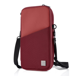 Etui na paszporty i dokumenty do samolotu praktyczny organizer
podróżny na paszporty, karty i inne akcesoria wodoodporny z RFID bordowy | Travel Organizer