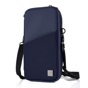 Etui na paszporty i dokumenty do samolotu praktyczny organizer
podróżny na paszporty, karty i inne akcesoria wodoodporny z RFID granatowy | Travel Organizer