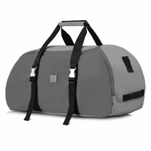 Torba sportowa na trening siłownię plecak 2w1 kieszeń na buty i kosmetyki szary | Sport Bag