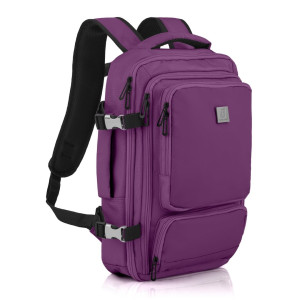 Kabinowy plecak podróżny do linii Ryan Air z USB na laptopa 14” cali wymiary
40x30x20 fioletowy | Cabin Backpack