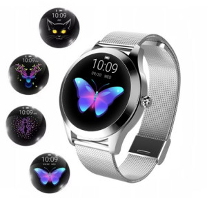 ZEGAREK DAMSKI SMARTWATCH KW10 PULS KROKI CYKL PL