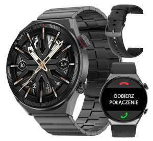 ZEGAREK SMARTWATCH 3 PRO 454px EKG PL MENU ROZMOWY
