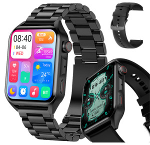 ZEGAREK SMARTWATCH HK28 AMOLED CIŚNIENIOMIERZ PULSOMETR ROZMOWY J.POLSKI