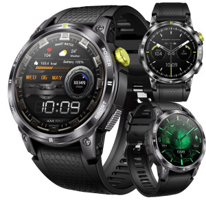 ZEGAREK SMARTWATCH NX18 PRO GPS AMOLED 400mAh CIŚNIENIOMIERZ PULS ROZMOWY POL MENU
