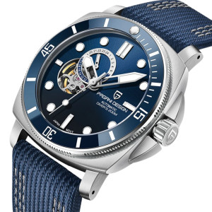 ZEGAREK PAGANI DESIGN PD-1736 BLUE AUTOMATIC NH36 20ATM SAPPHIRE GW24 + BOX