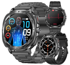 ZEGAREK KARDIOWATCH ANALIZA EKG+PPG HRV BMI GLUKOMETR CIŚNIENIOMIERZ KREW J.POLSKI