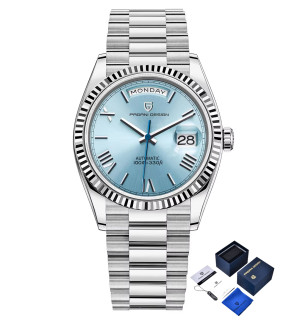 ZEGAREK PAGANI DESIGN PD-1752 SKY BLUE AUTOMATIC ST16 10ATM SAPPHIRE + BOX
