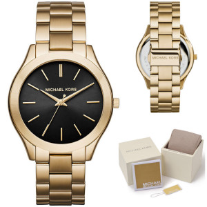ZEGAREK DAMSKI MICHAEL KORS MK3478 RUNWAY ZŁOTY ORYGINALNY GWAR24 + PUDEŁKO