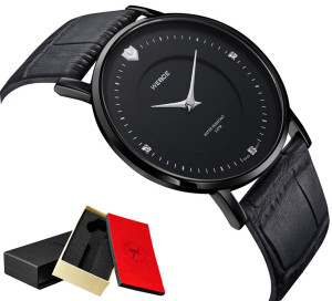 EKSKLUZYWNY Zegarek WEIDE WG93001 SLIM Szafir Skóra SWISS