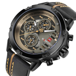 ZEGAREK MĘSKI NAVIFORCE NF9110 TOP SKÓRA 4 KOLORY