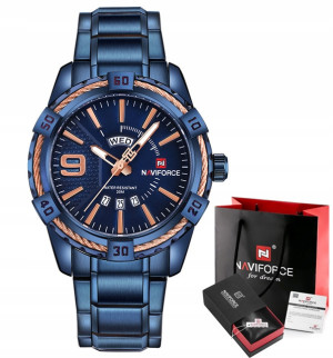ZEGAREK MĘSKI NAVIFORCE NF9117 LUXUS BRANSOLETA