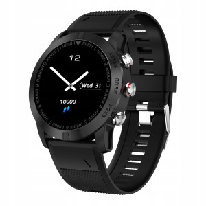 PASEK GUMOWY DO ZEGARKA SMARTWATCH S10 CZARNY TPU