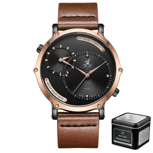 ELEGANCKI Zegarek WEiDE UV1801 DUALUX Skóra