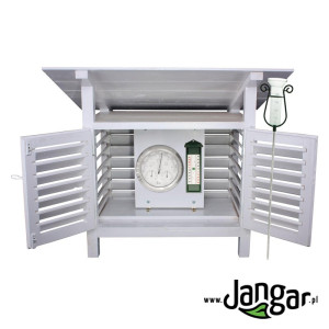 Stacja pogody dydaktyczna, drewniana, typu ''domek''