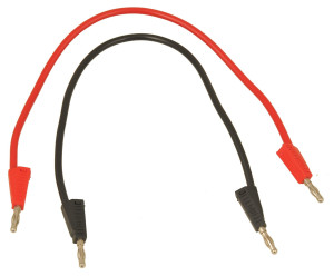 Przewody bananowe do piętrowego dołączania, 50cm, kpl.2