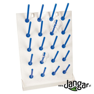 Ociekacz laboratoryjny plastikowy, 20 kołeczków
