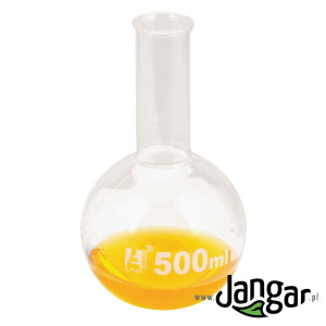 Kolba okrągłodenna 500 ml, wąska szyja, borokrzemianowa