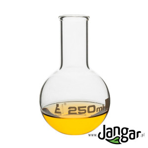 Kolba płaskodenna 250 ml, borokrzemianowa, wąska szyja
