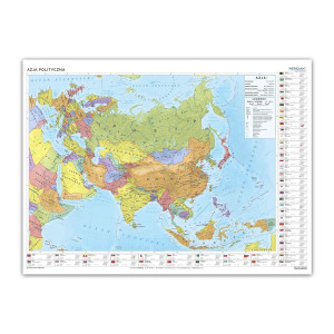 Mapa ścienna: azja - ścienna mapa polityczna