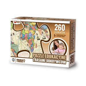 Puzzle edukacyjne trasami odkrywców
