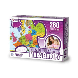 Puzzle edukacyjne mapa europy