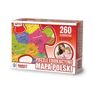 Puzzle edukacyjne mapa polski