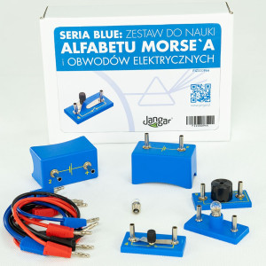 Seria blue: zestaw do nauki alfabetu morse`a i obwodów elektrycznych