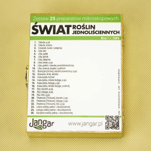 świat roślin jednoliściennych – 25 preparatów mikroskopowych