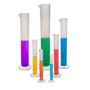 Cylindry miarowe pp – kpl. 7 różnych