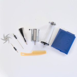 Akcesoria do generatora van de graaffa, komplet