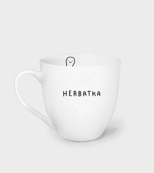 Kubek porcelanowy z Dupcią - Herbatka - 620 ml
