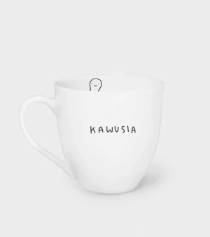 Kubek porcelanowy z Dupcią - Kawusia - 620 ml