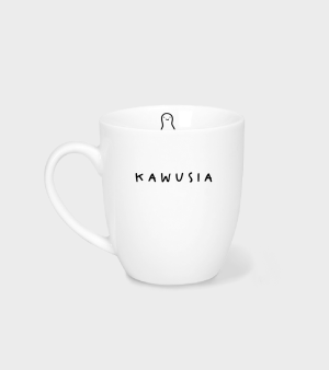 Kubek porcelanowy z Dupcią - Kawusia - 330 ml