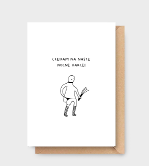 Kartka miłosna - Czekam na nasze nocne harce