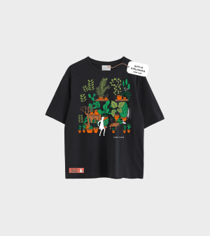 Koszulka bawełniana (t-shirt) - Dupcia rośliniara - XS